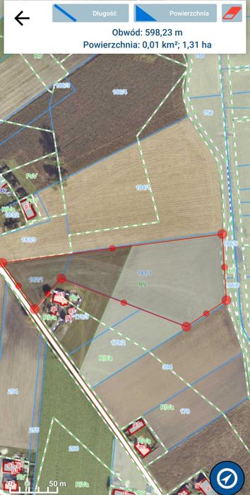 Sprzedam grunty rolne 1.30 ha