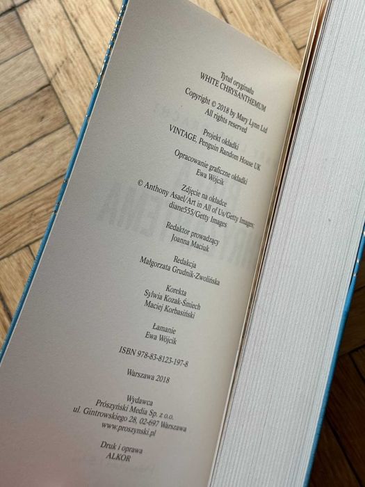 NOWA Mary Lynn Bracht "Biała chryzantema" Prószyński i S-ka powieść