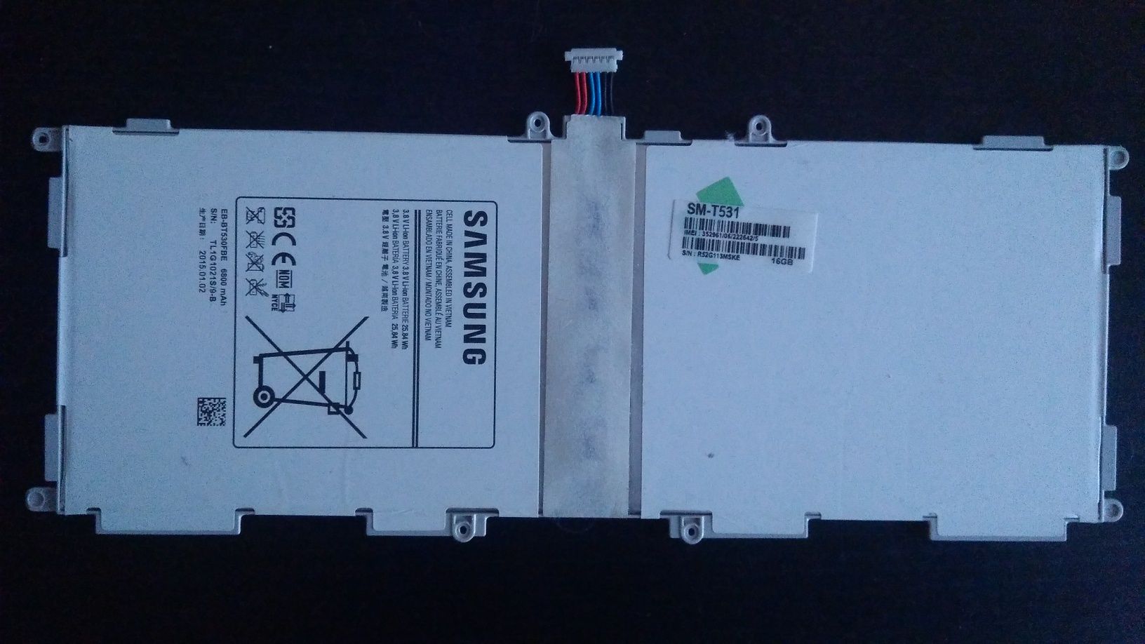 Аккумулятор SM-T531 для планшетов Samsung Tab 4.10 б/у