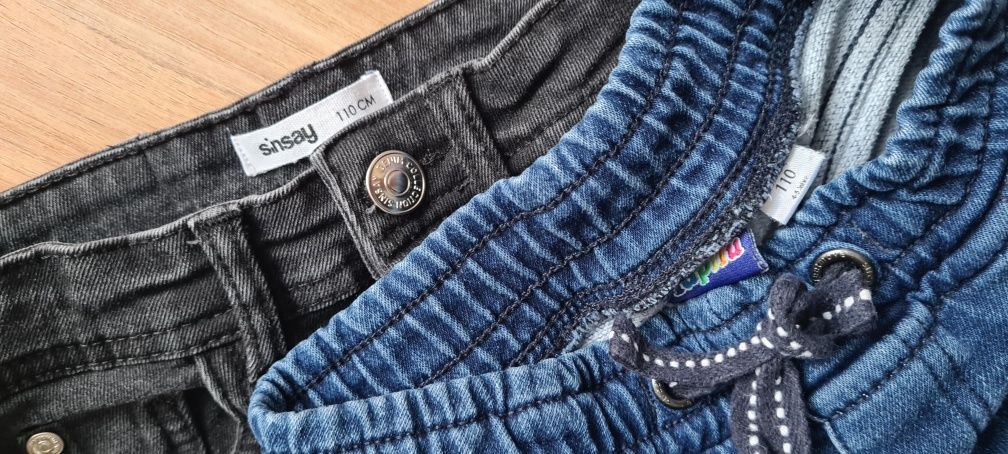 Spodnie Jeans Rozmiar 110 Chłopięce Spodnie x 2 Lupilu Sinsay