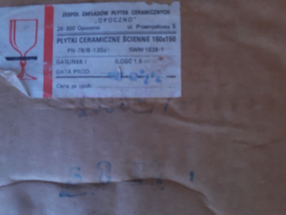 Płytki prl opoczno podłogowe ścienne różne kolory 1985rok Transport