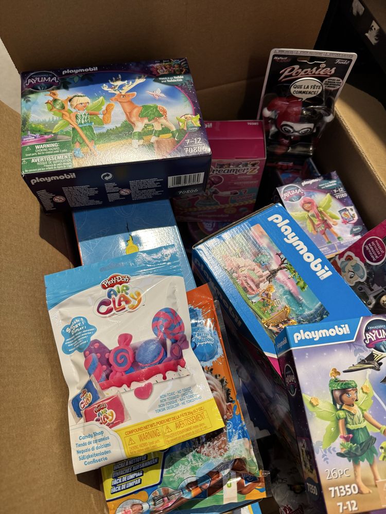 Box karton z zabawkami Zabawki dla dziewczynki klasa A Nowe