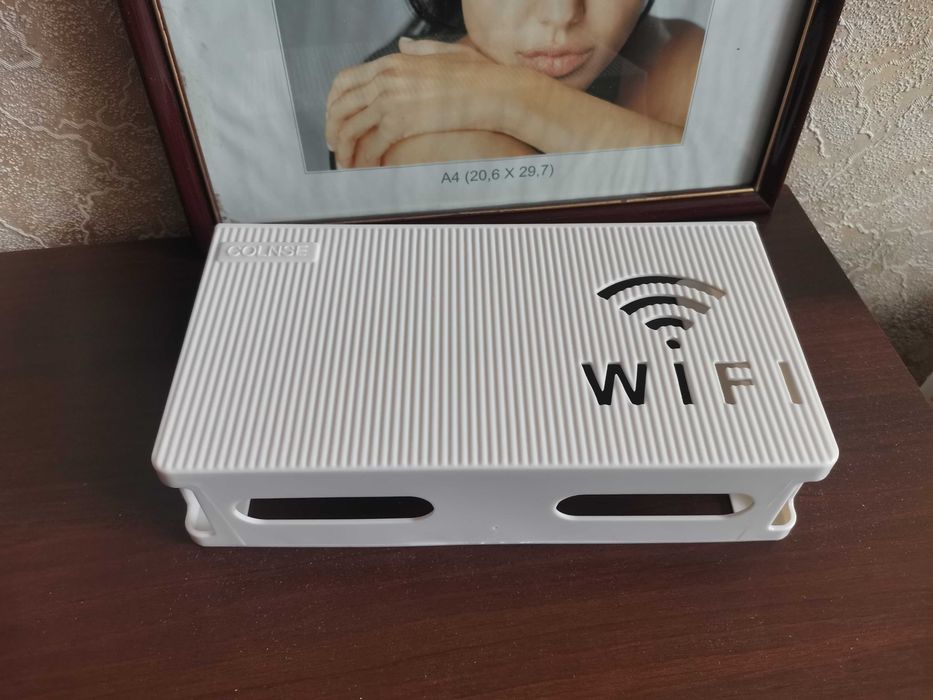 Підставка полиця на ТВ, монітор Поличка кішеня розміщення роутера т.ін