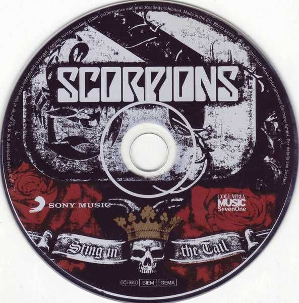 Płyta CD Scorpions " Sting In The Tail " 2010 Sony