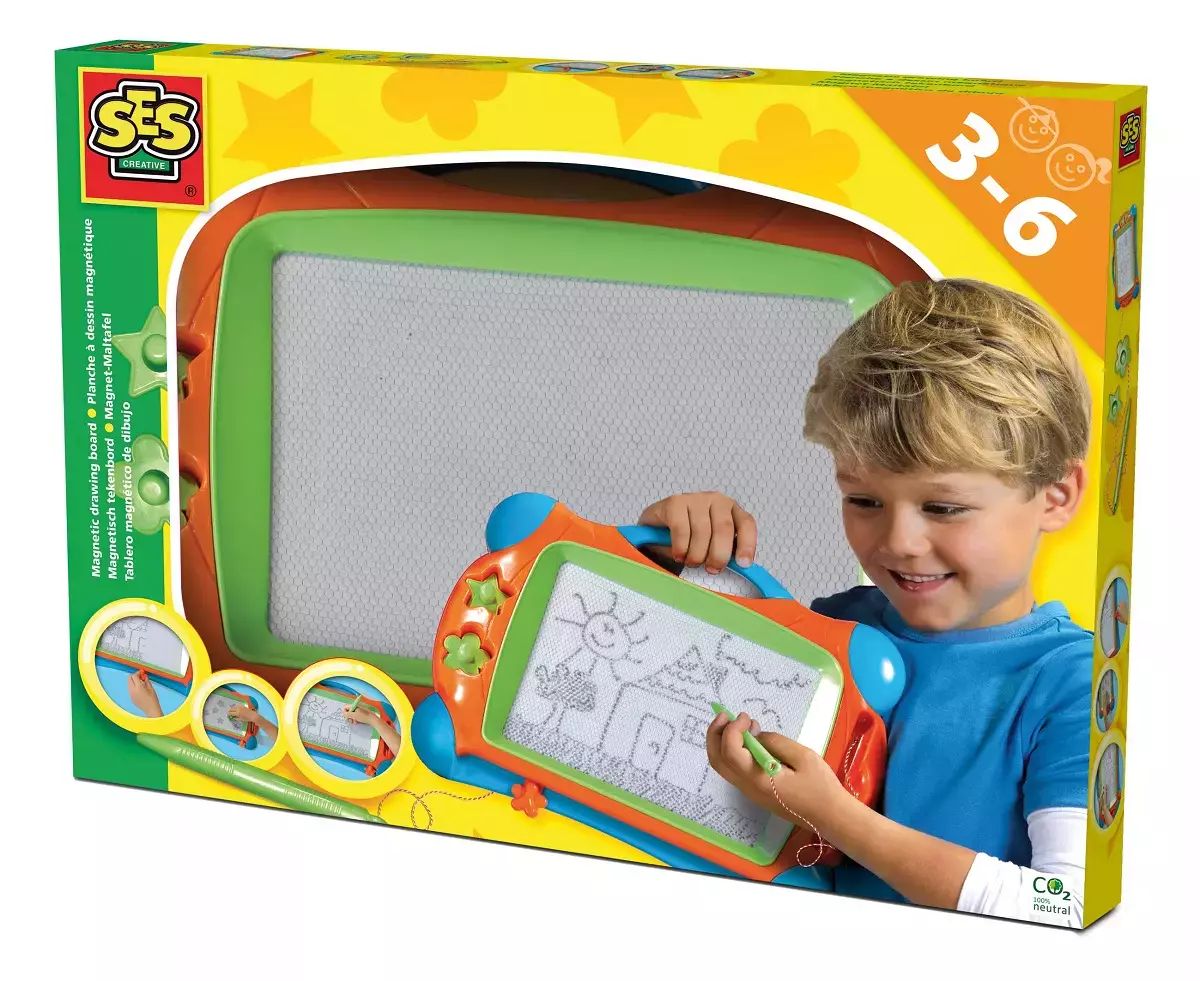 SES Tablica magnetyczna znikopis + 2 stempelki