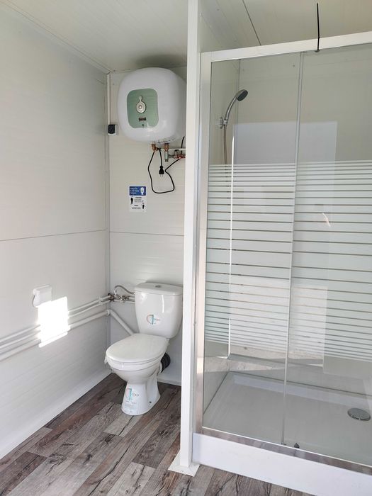 Camping pawilon wc kontener łazienka toaleta socjalny prysznic natrysk