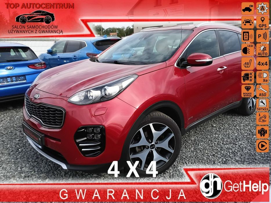 Kia Sportage 1.6 T-GDI 177 KM GT Line 4WD Klimatronic Navi Kamera Automat Kredyt