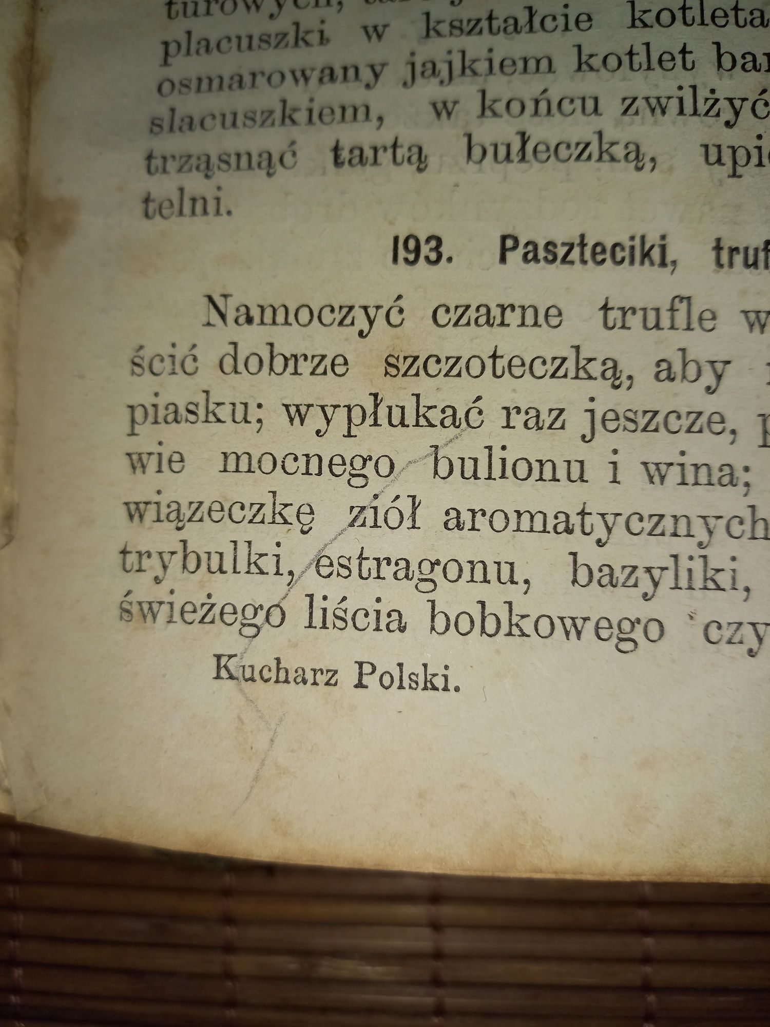 Książka "Kucharz polski jaki być powinien"B.Leśniewska