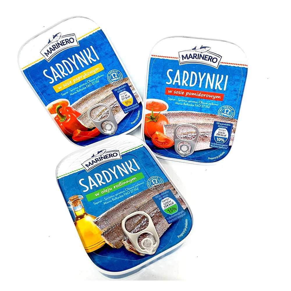 Сардинки смачні (з Омега 3, 6) Marinero Sardynki в ассортименті 110 г