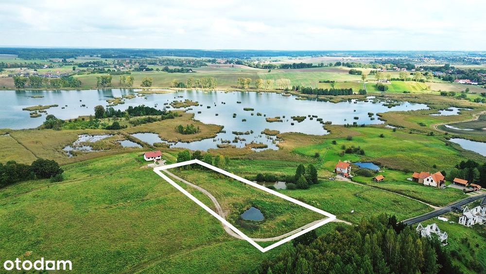 Unieszewo działka budowlana blisko Olsztyna las jezioro