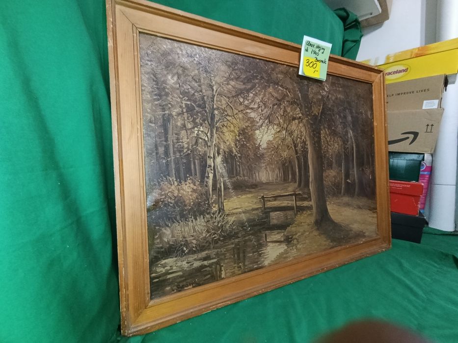 Obraz malowany olejny na płótnie 70x50 cm Bronk