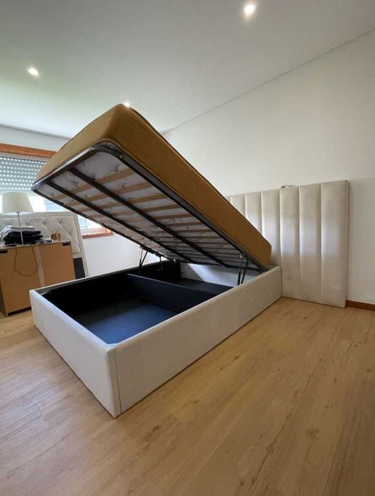 Pack cama Vinci Alongada ( Incluso estrado e colchão oferta )