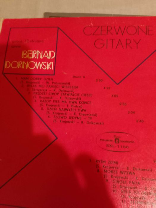 płyta gramofonowa CZERWONE GITARY