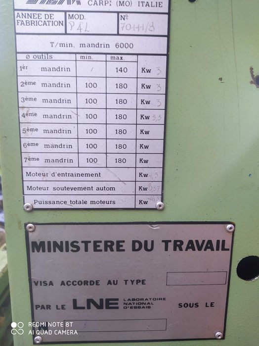 Strugarka czterostronna