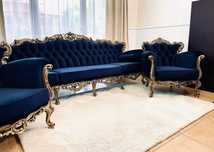 Komplet zestaw Wypoczynkowy Ludwikowski sofa fotele ludwik barok 311