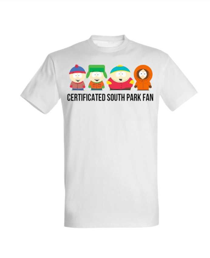 Koszulka south park fan biała/czarna