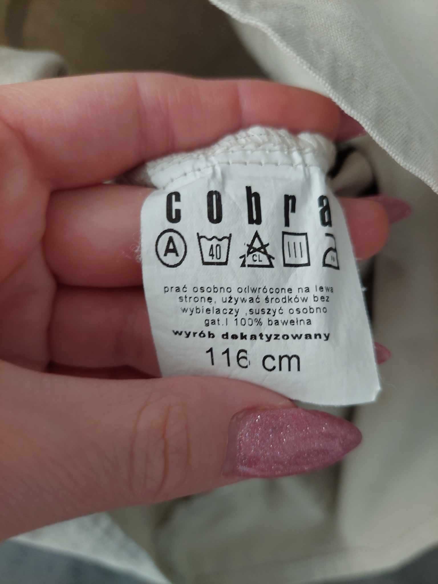 Beżowa bawełniana sukienka 116 na lato i codzienne wyjścia elegancka