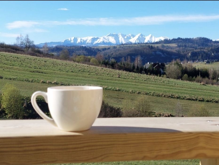 Nowy domek nad jeziorem, widok na Tatry, blisko Velo Czorsztyn Pieniny