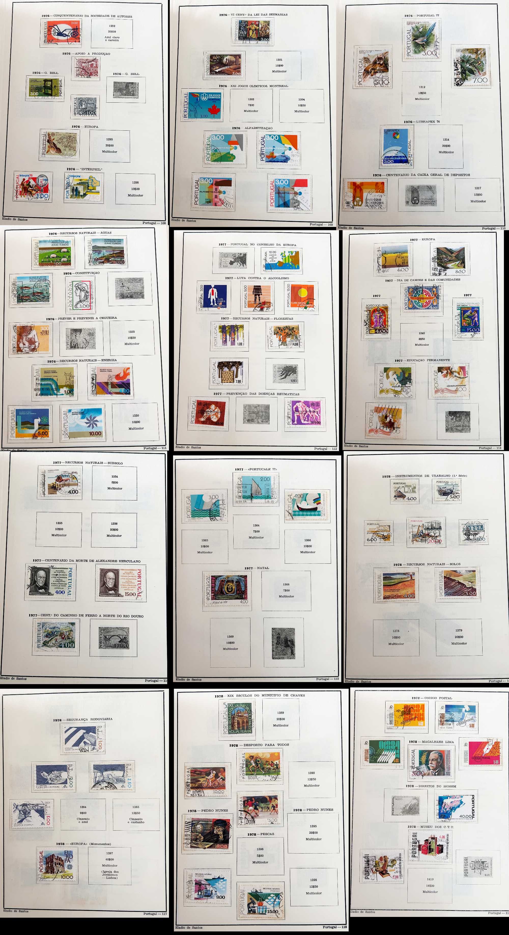 Filatelia: coleção de mais de 500 selos