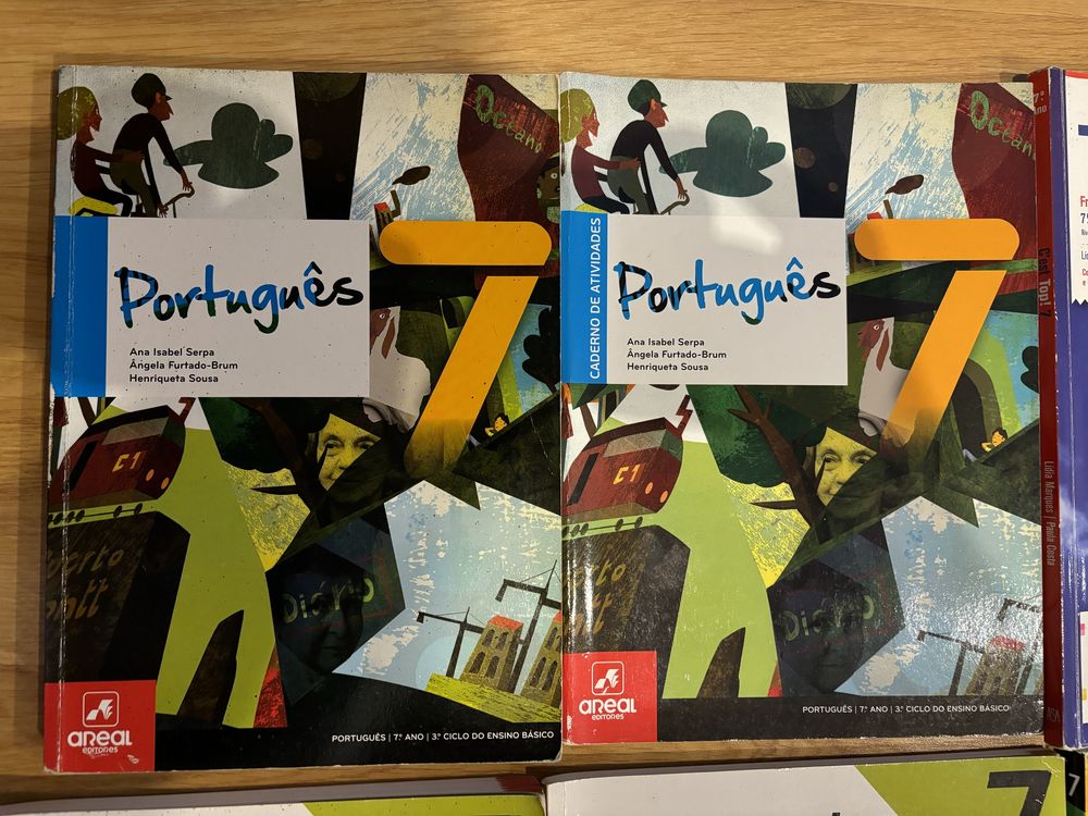 Manuais escolares, livros do 7 ano