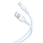 kabel USB - USB-C 1m 2,1A niebieski/zielony