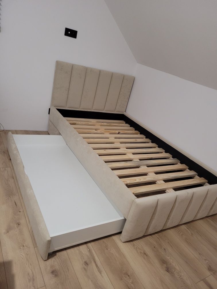 Łóżko tapicerowane, kontynentalne dla dziecka młodzieży 120x200 Nowe P