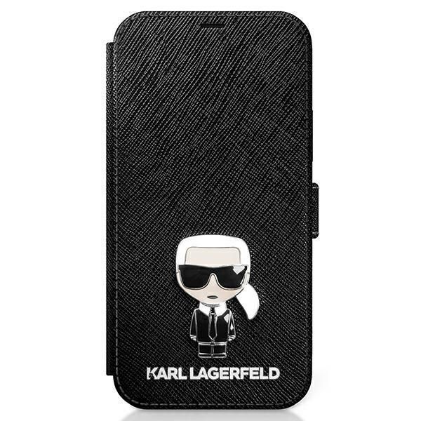 Etui Ochronne Karl Lagerfeld Saffiano Ikonik dla iPhone 12 Mini 5,4"