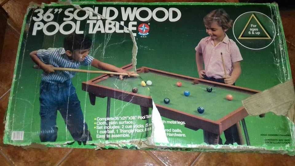 Mesa de snooker vintage para criança da Estrela.Anos 80