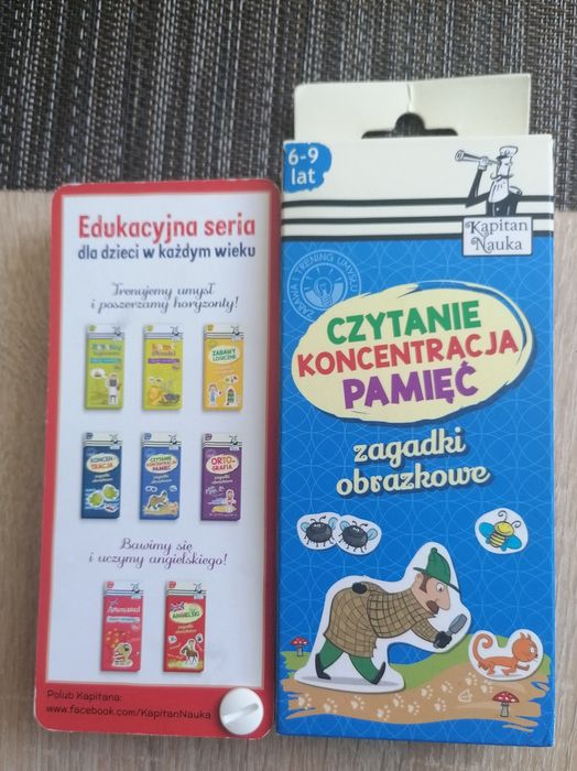 Gra Edgard zagadki obrazkowe "Czytanie, koncentracja, pamięć". 6-9 lat