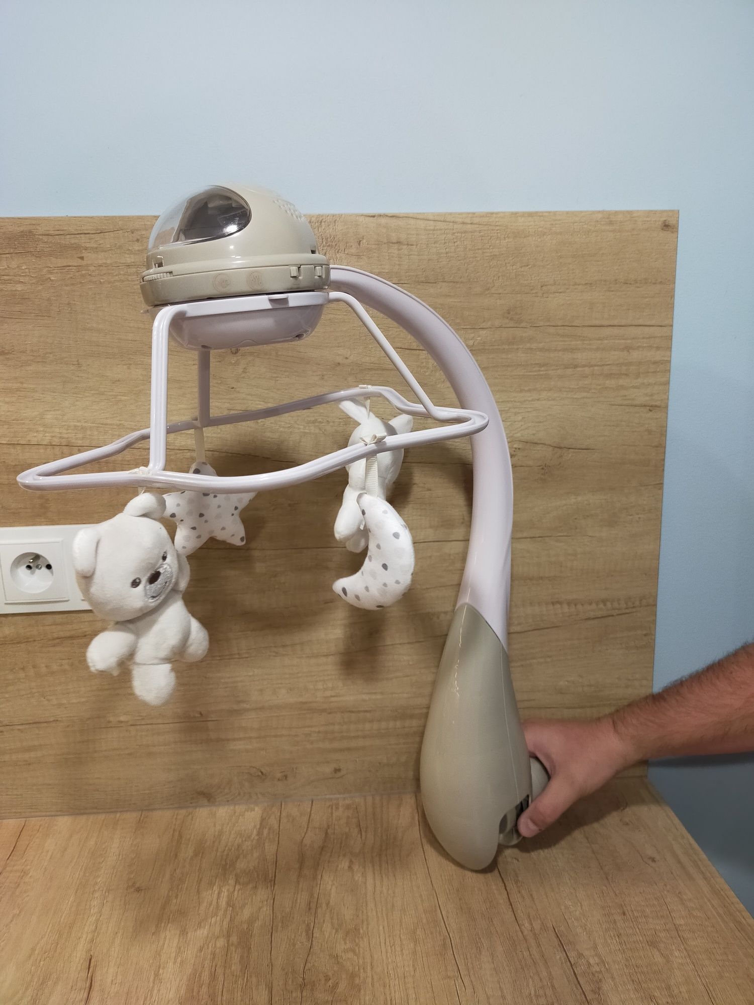 Chicco rainbow cot mobile, karuzela na łóżeczko 3w1 z pilotem, rzutnik