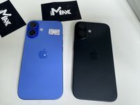 iPhone 16 128Gb Black, Ultramarine Фізична сім, Новий вітрина 660€