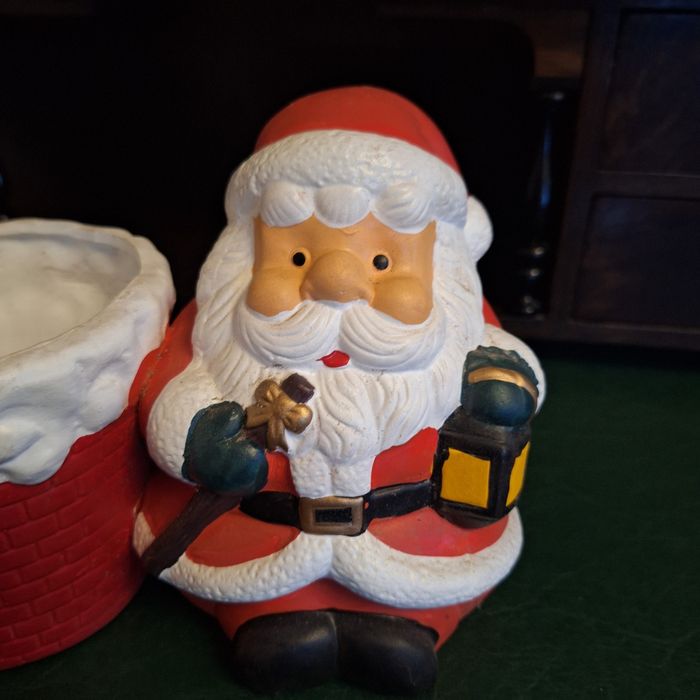 Ozdoba świąteczna Mikołaj z doniczką