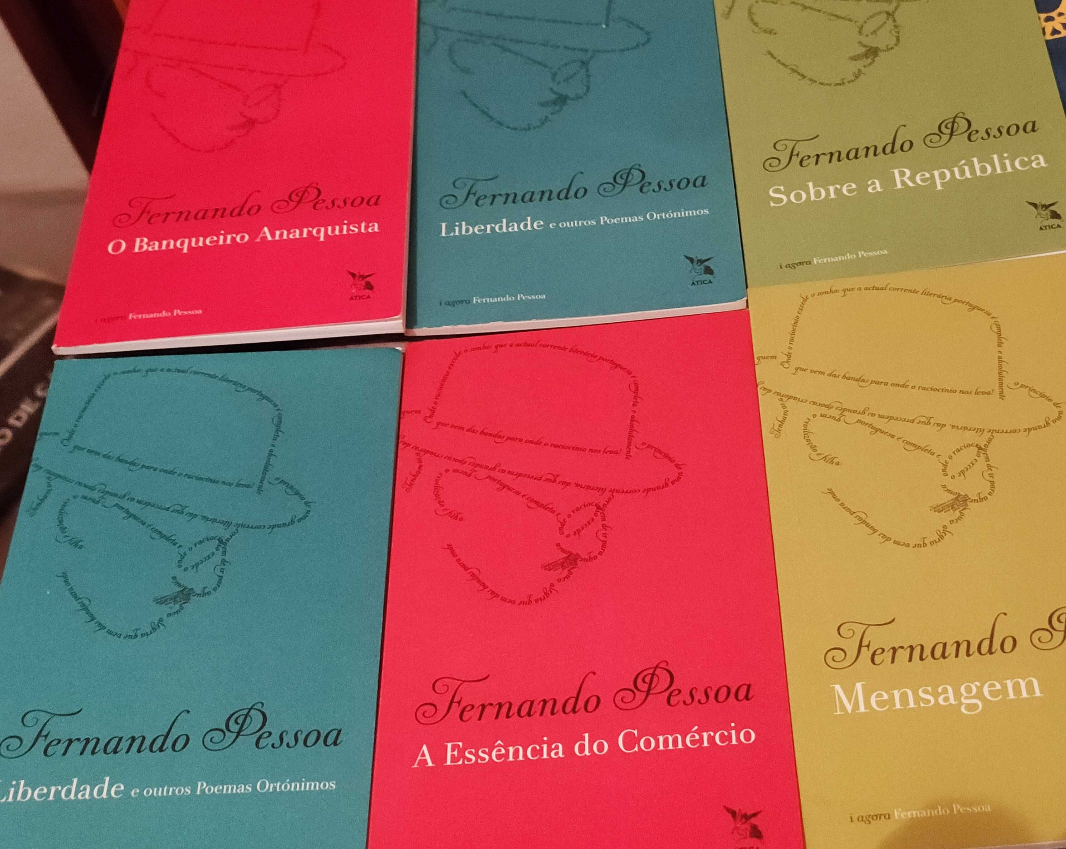 Livros Eça de Queiroz, Fernando Pessoa e heterónimos