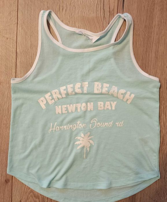 H&M tunika błękitna lato