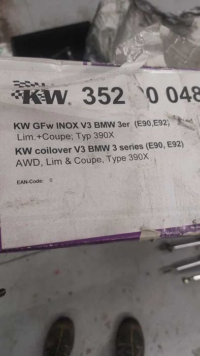 Zawieszenie gwintowane gwint KW v3 BMW e90 e92 390x seria 3