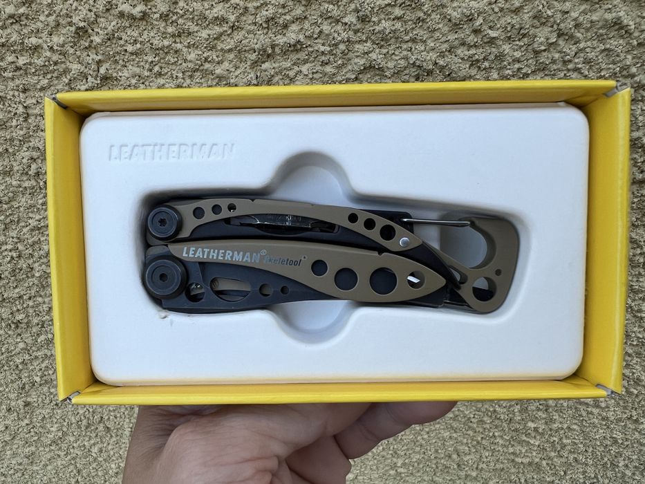 Leatherman Skeletool Coyote, Tan – multitool, stan bardzo dobry