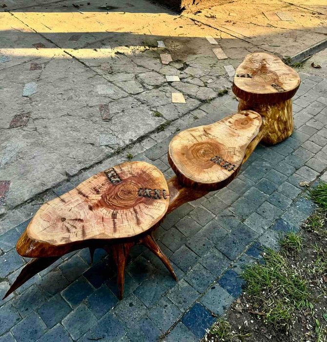 Декоративні вироби з дубових пнів і коренів