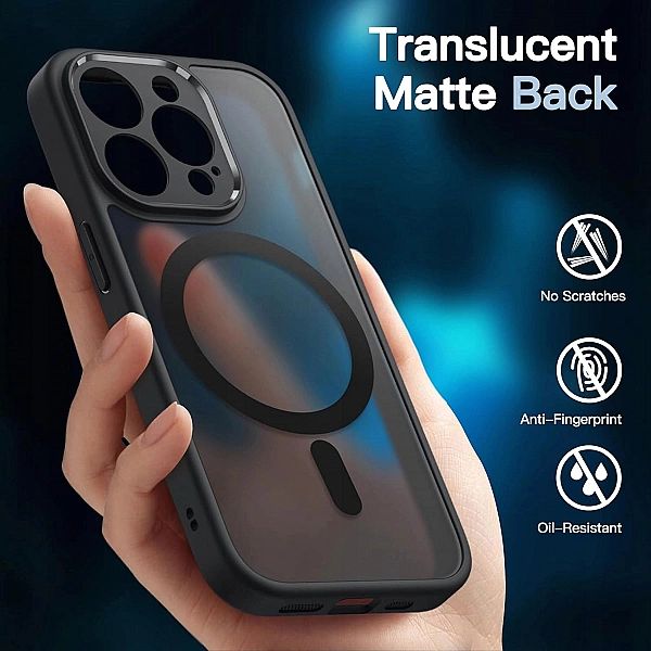 Etui Magnetyczne iPhone 13 Pro 6,1" x2 Szkło Hartowane JETech 3 w 1 Cz