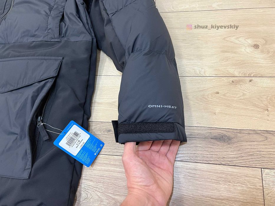 Зимова Чорна Чоловіча Куртка Парка Columbia XL Мужская Куртка Тёплая