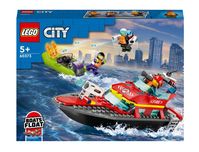 Nowe Klocki LEGO CITY 60373 Łódź strażacka - SKLEP