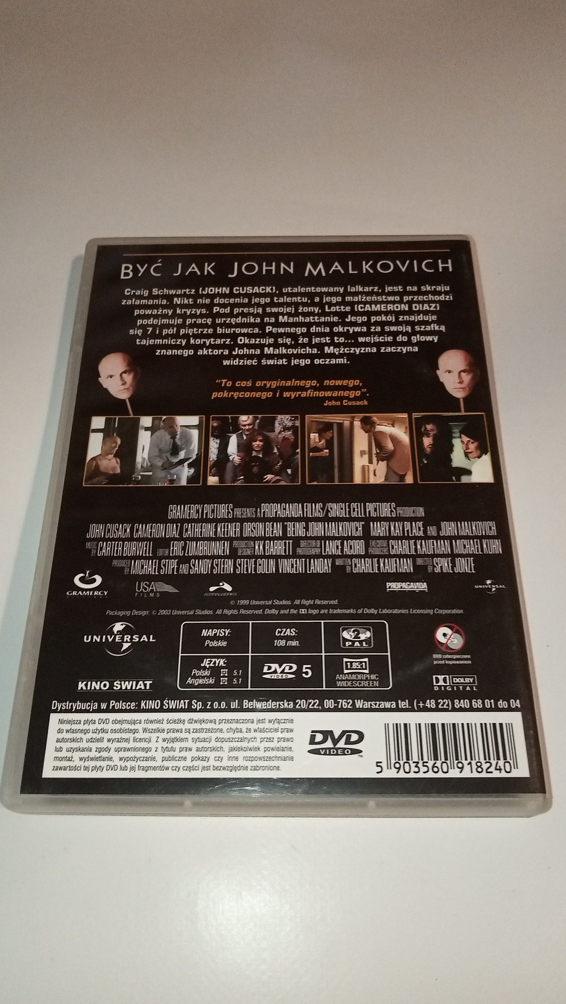 Najtaniej Film DVD Być jak John Malkovich Stan idealny Jak nowy