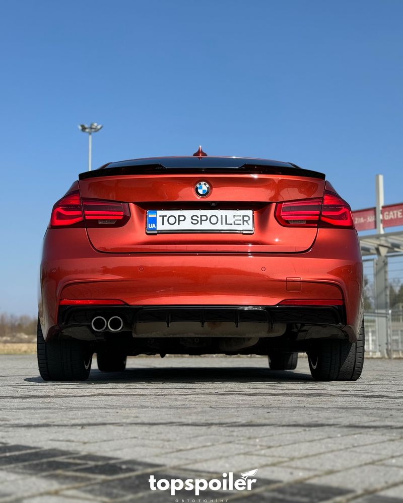 Спойлер накладка лип сабля БМВ BMW 3 F30 Ф30 2012-2018 стиль M4