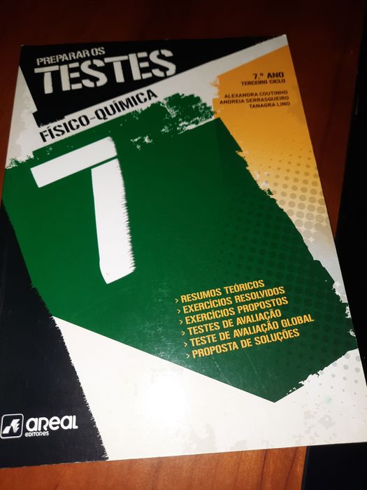 Manuais  de testes 7 ano Novos geografia/ físico-química e francês