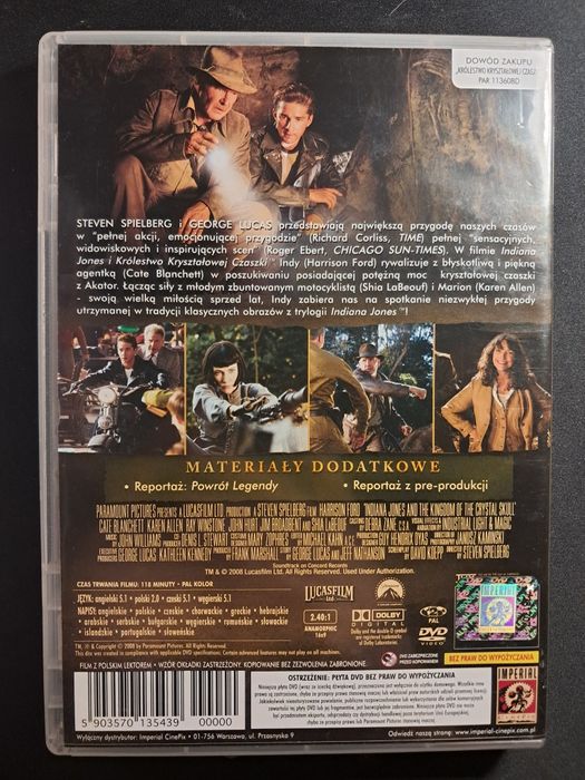 Indiana Jones i Królestwo Kryształowej Czaszki | DVD