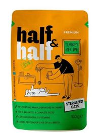 Вологий корм для котів, кішок, кошенят Half&Half