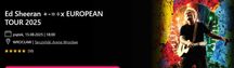 Ed Sheeran 2 Bilety - Wrocław 15.08 piątek za lożą diamentową