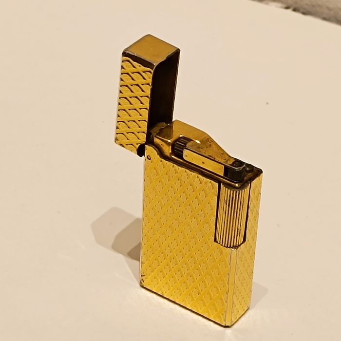 Isqueiro Vintage Flaminaire Paris Pat Pend banhado a ouro