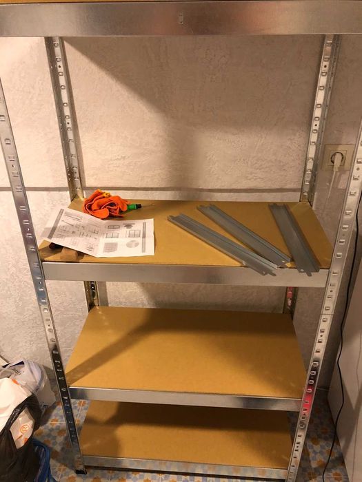 Металевий стелаж разборной на балкон в гараж подвал погреб Стілаж