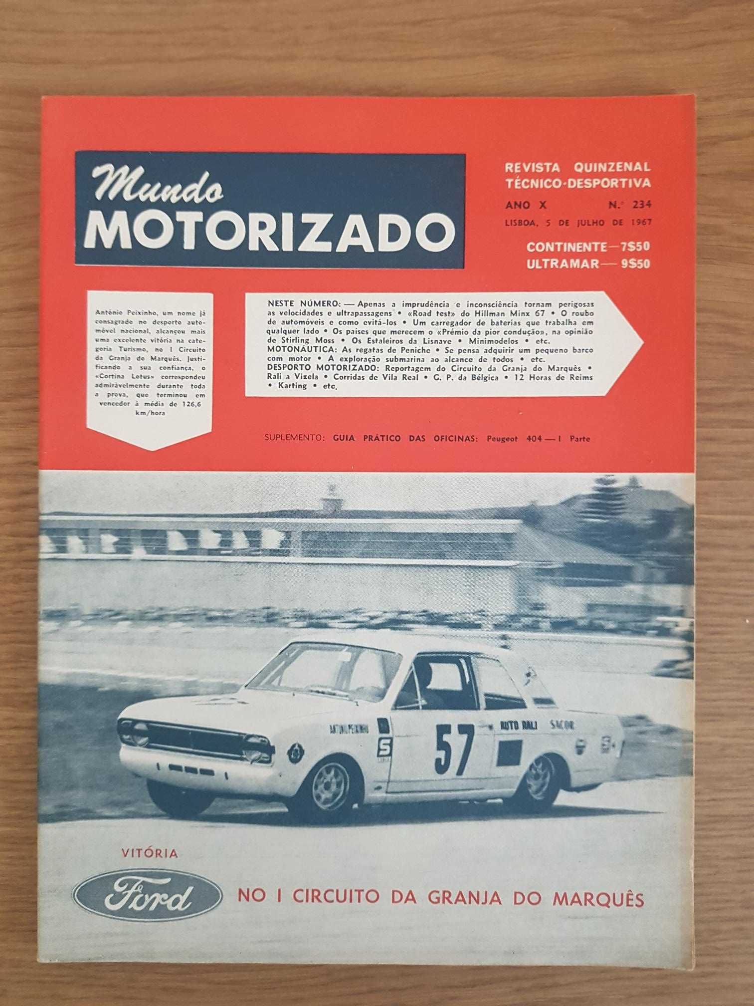 Revista Mundo Motorizado Nº234 (Ano:1967)