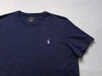 Ralph Lauren Men's T-Shirt Custom Slim Fit Jersey Crewneck Darkblue